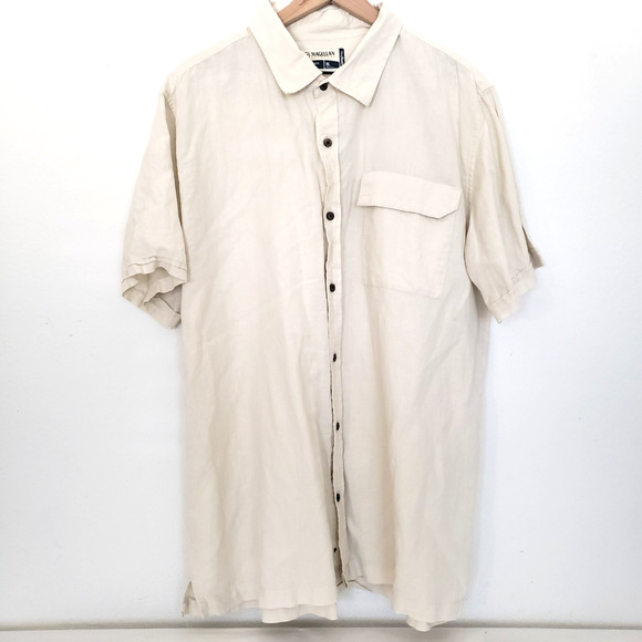Magellan Other - Magellan Outdoor Men SIZE XL Linen Blend Casual Fishing Hiking Shield Boat Shirt
